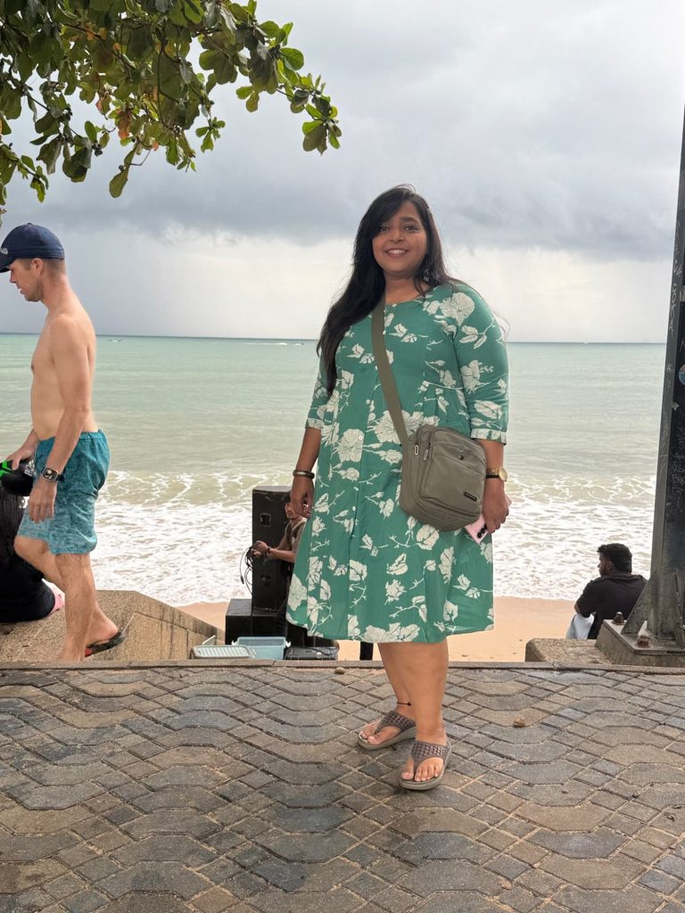 Dr. Nuzhat Jahan by the sea in Phuket