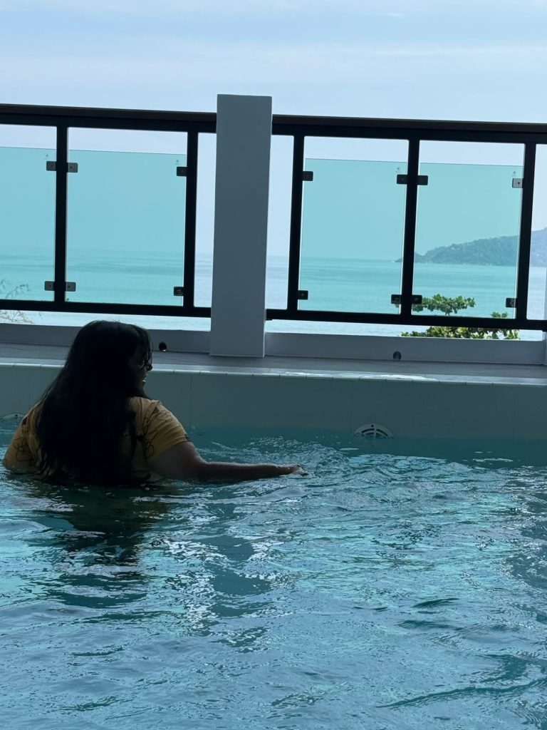 A relaxing resort spa experience with an ocean view