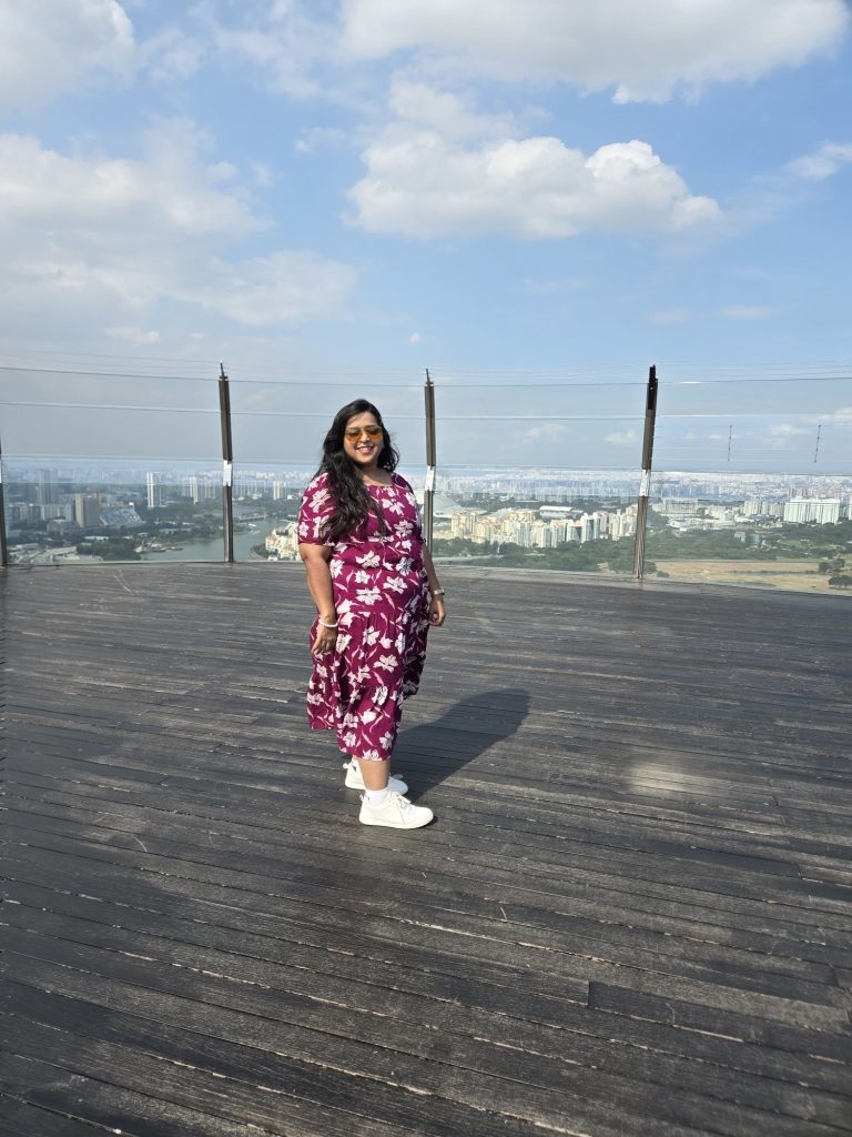 Dr. Nuzhat Jahan overlooking the Singapore skyline